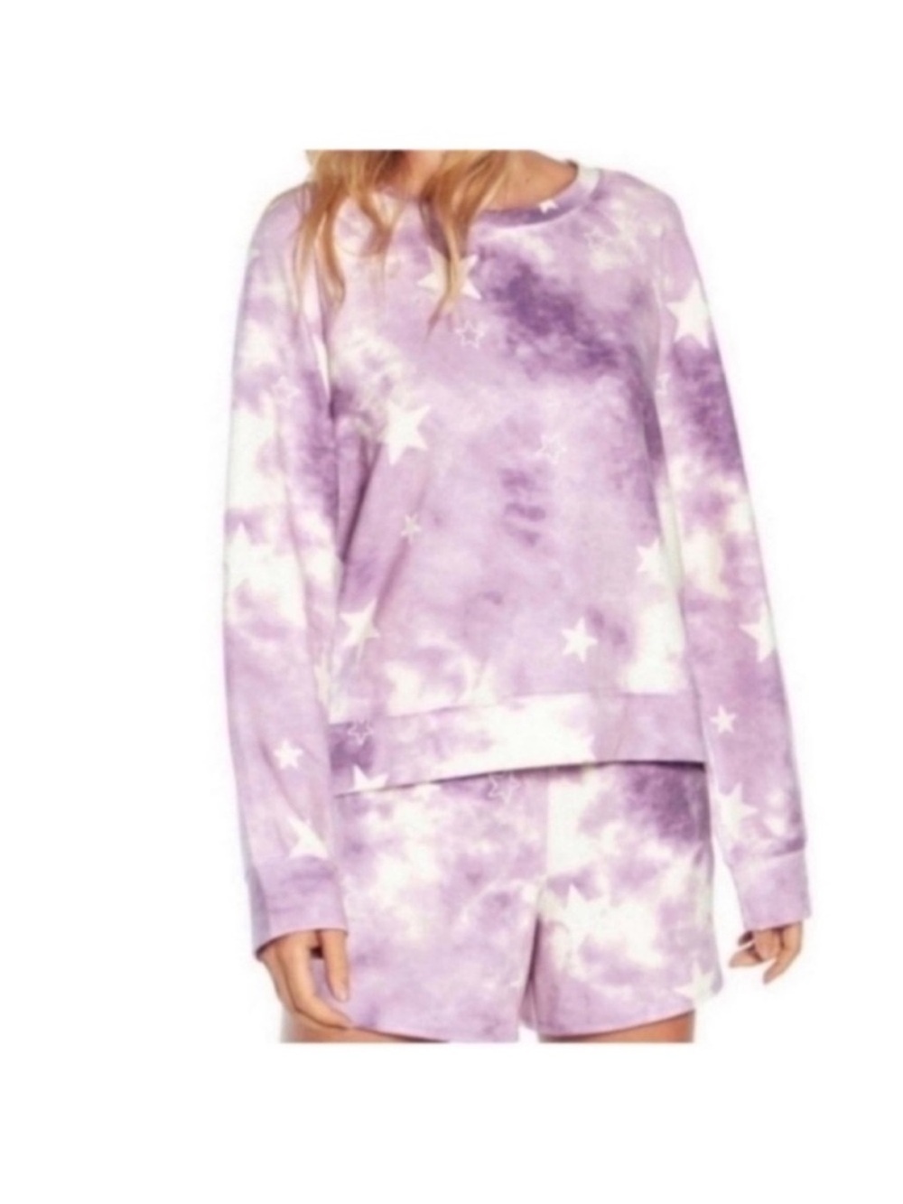 New Wildfox Pajama Set Lounge Set Purple Stars